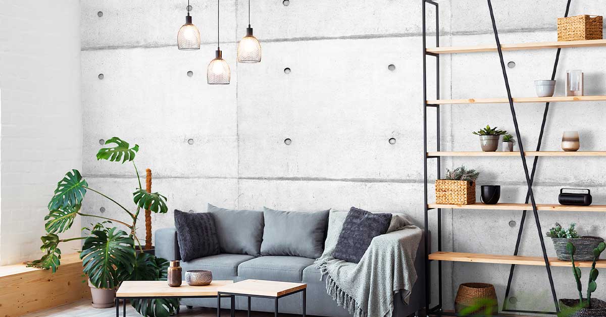 Betong, teksturtapet