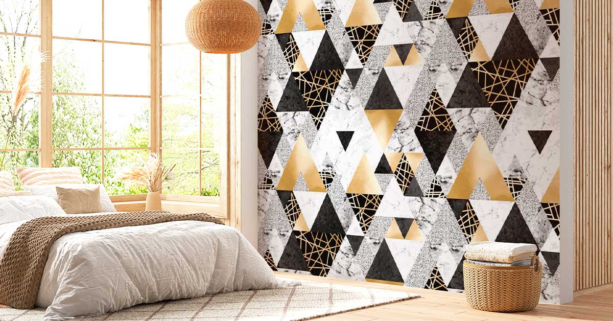 Tapet med guldmönster Tapet med guldmönster