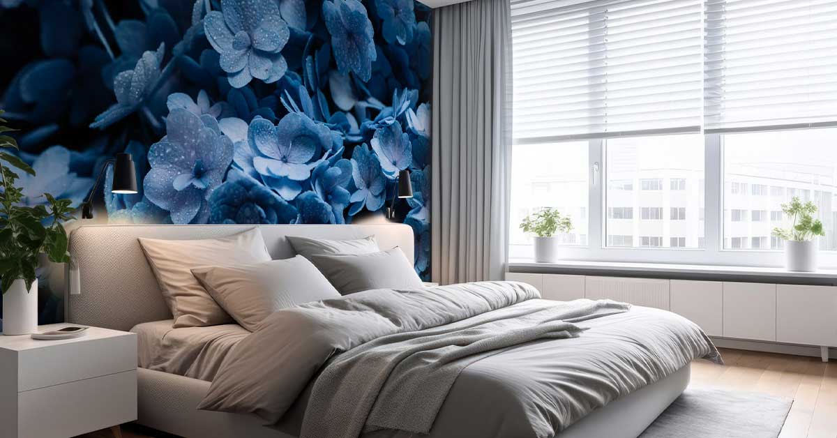 Fototapet med Hortensia Fototapet med Hortensia