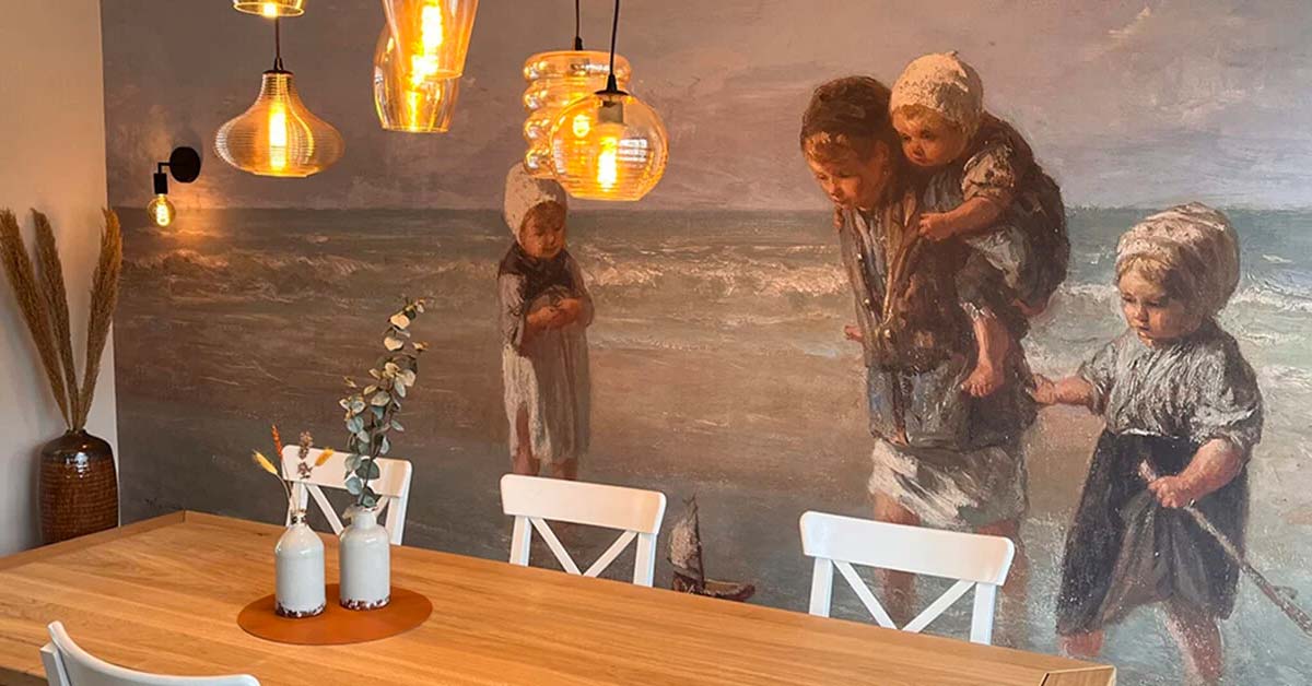 Fototapet med mennesker