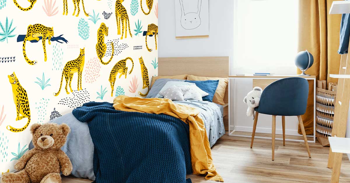 Tapet med mønstre for barn