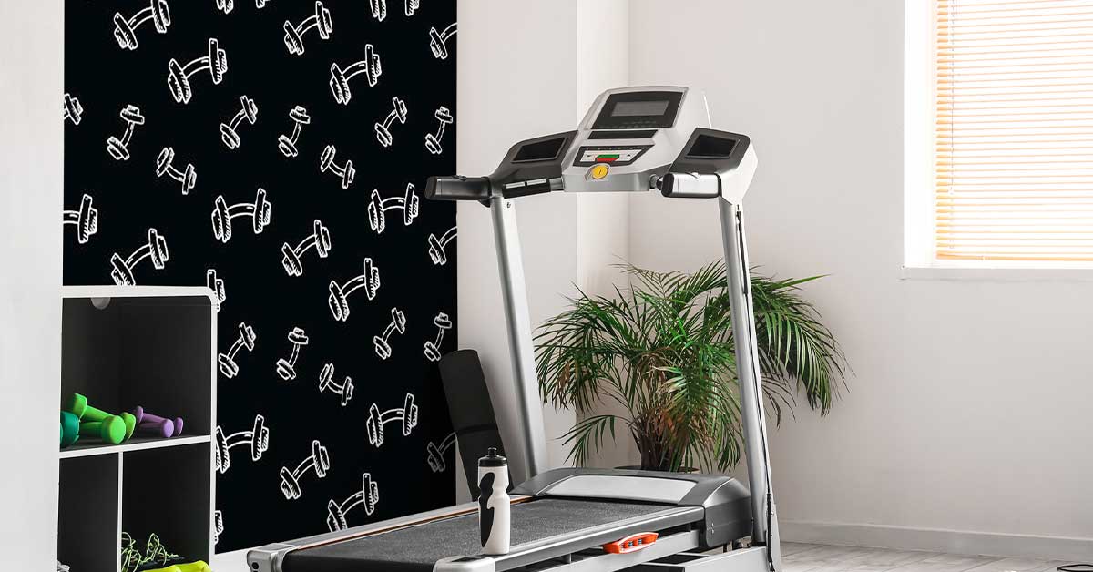 Sportmønstre på tapet