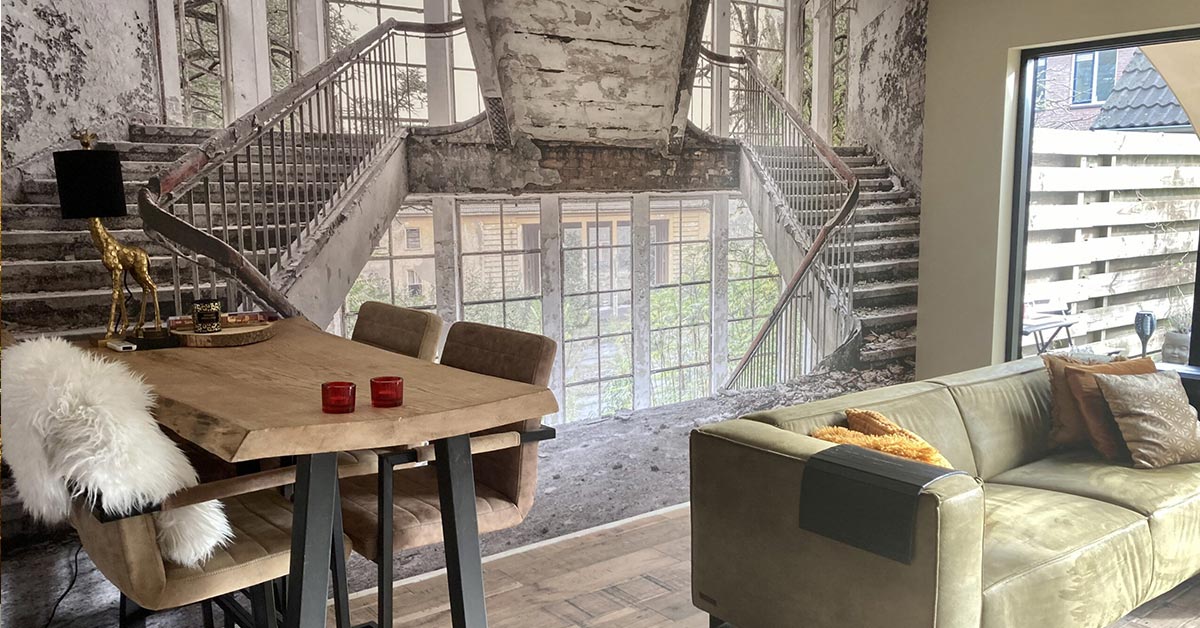 Tapet med trapper Tapet med trapper