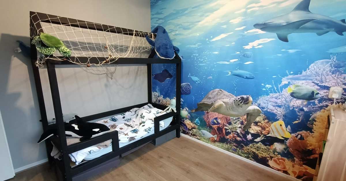 Fototapet af den undersøiske verden Fototapet af den undersøiske verden