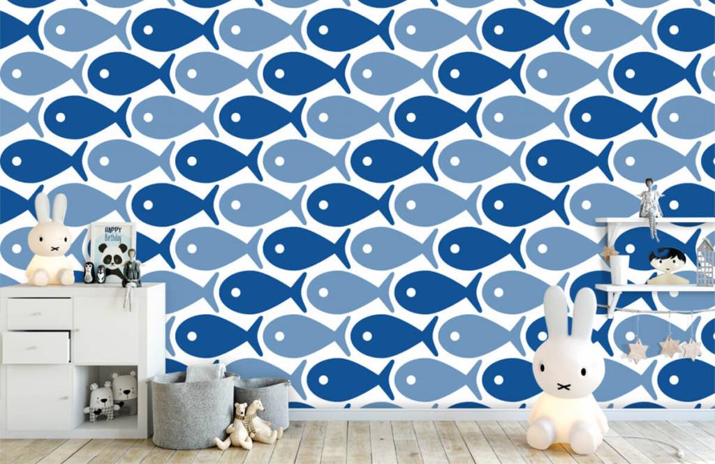 Havsdjur Blå fisk 5