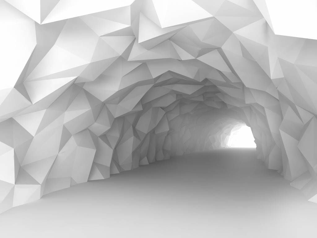 Spetsig tunnel i 3D