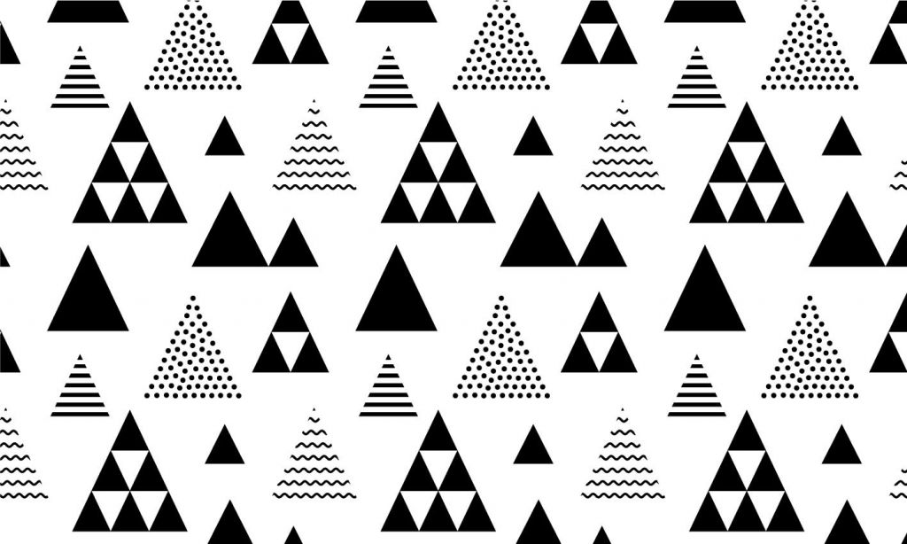 Trianglar i svartvitt