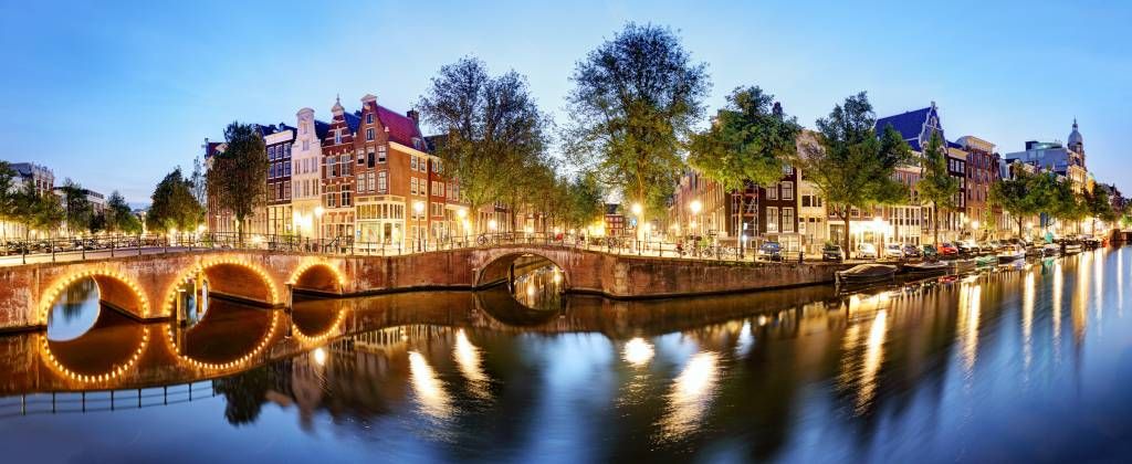 Amsterdam på natten