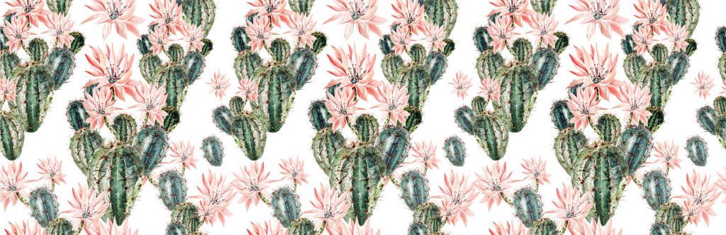 Kaktusar med blommor