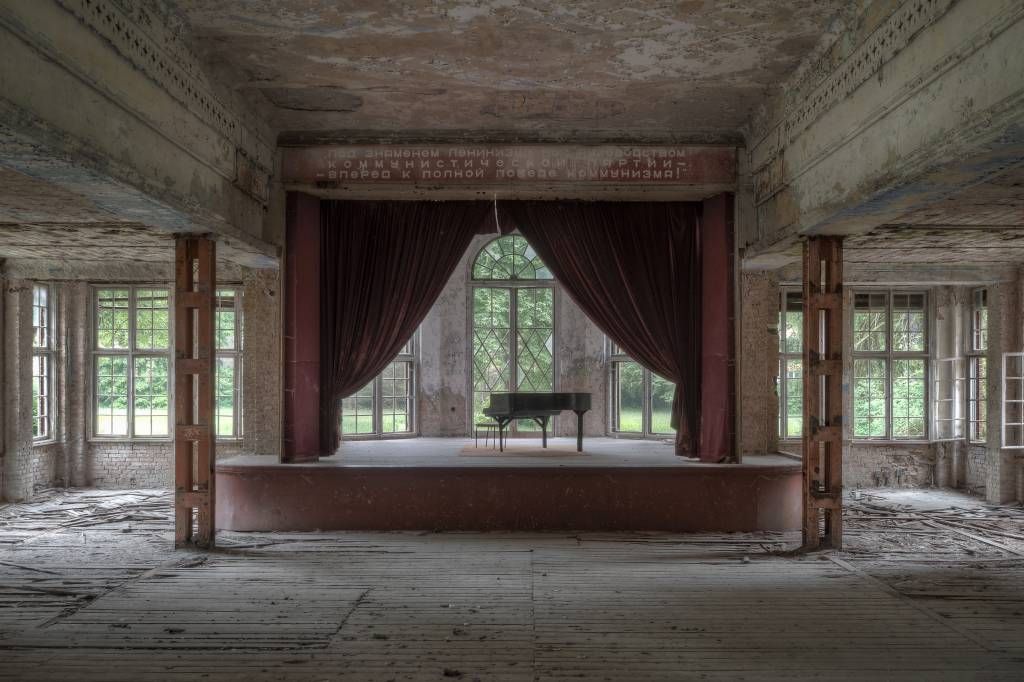 Piano i gammalt sanatorium