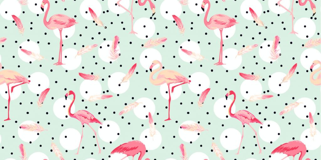 Flamingor och fjädrar