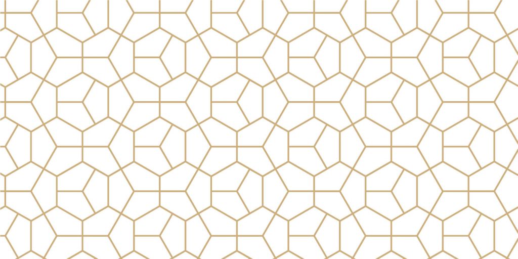 Guld geometriska mönster