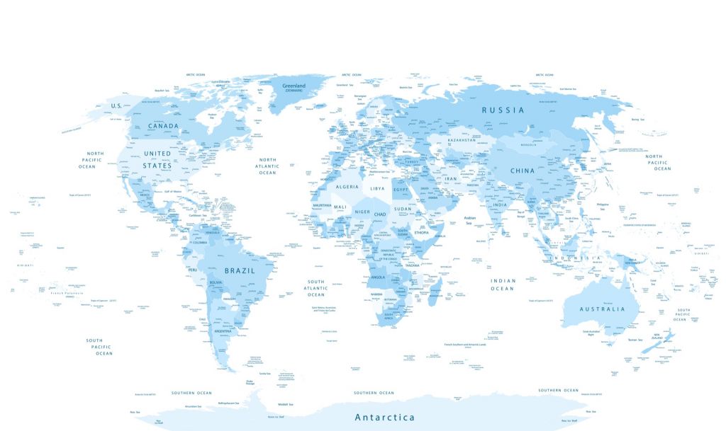 Realistisk världskarta