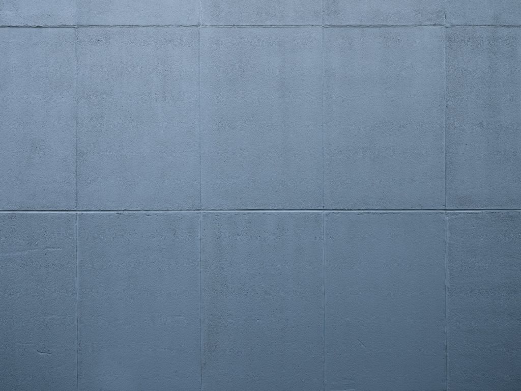 Målade betongplattor