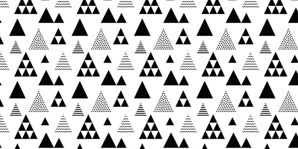 Trianglar i svartvitt