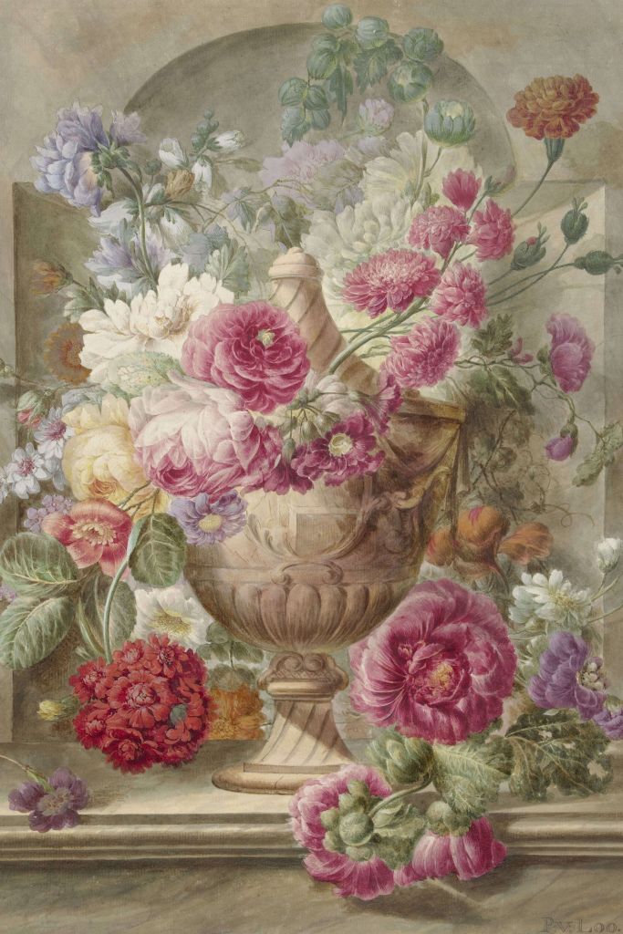 Vas med blommor, Pieter van Loo