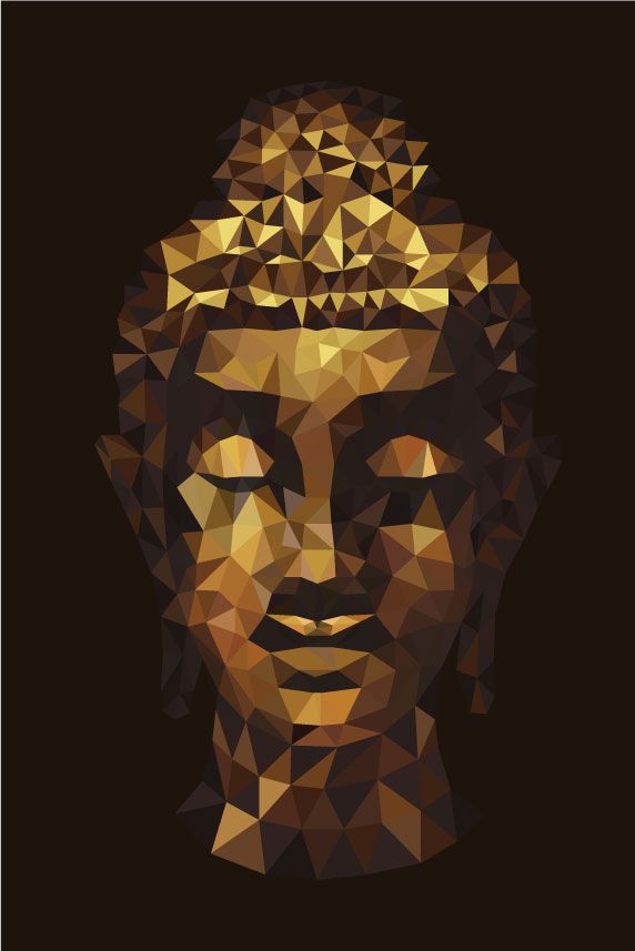 Abstrakt Buddha