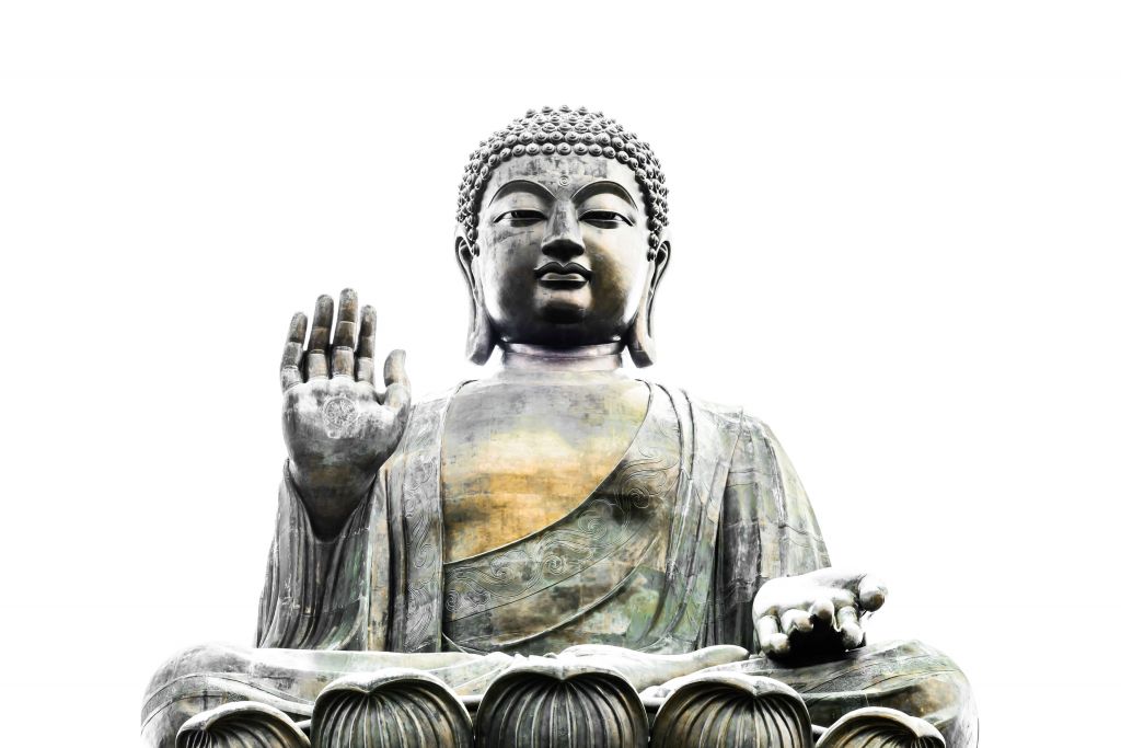 Buddha staty i Hong Kong