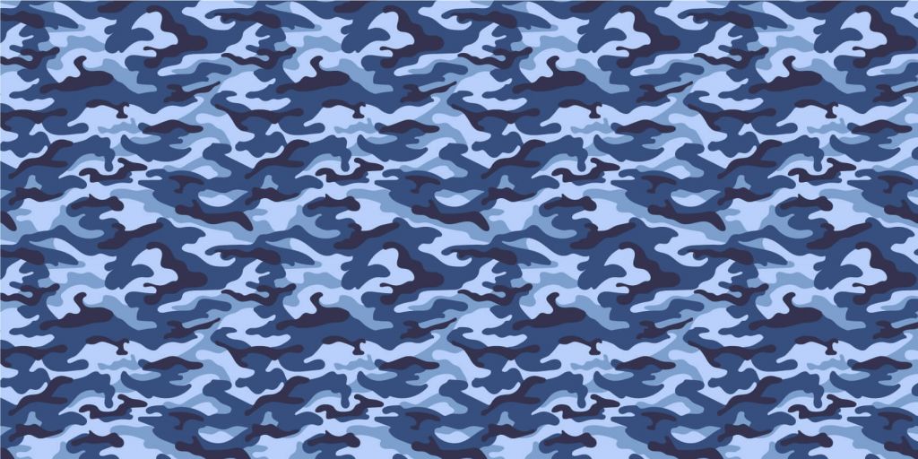 Blå kamouflage