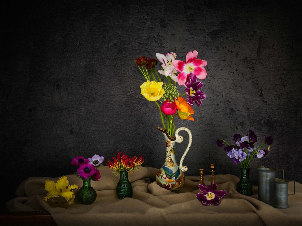 Blommor i vaser