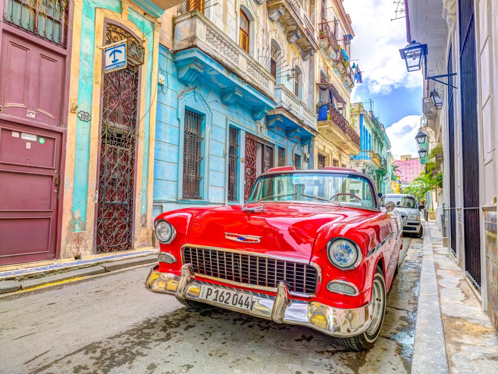 Vintage bil i Havanna