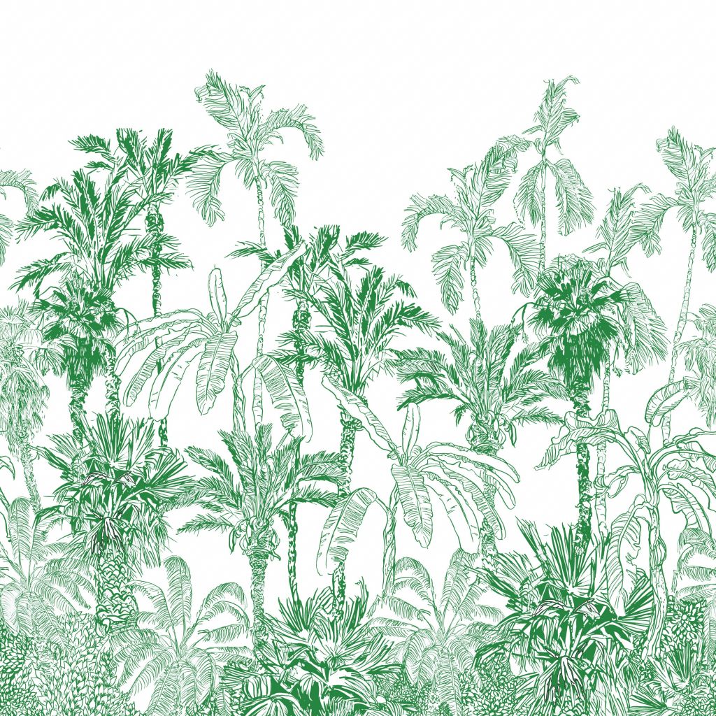 Grön djungel illustration