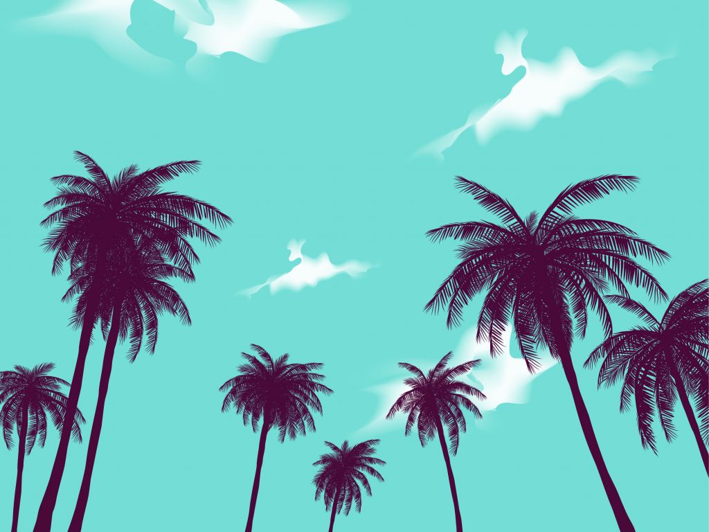 Illustration av palmer