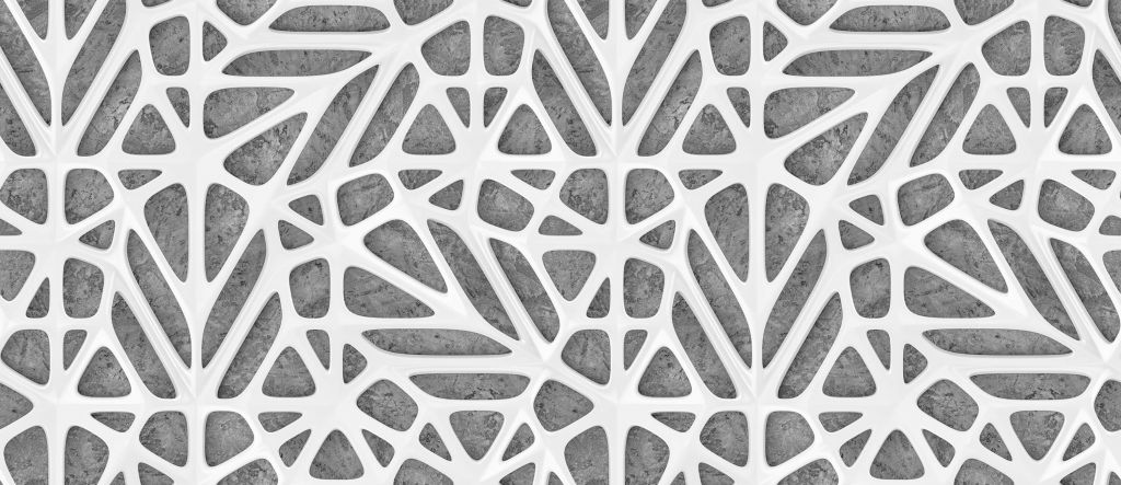 Vitt mönster på betong