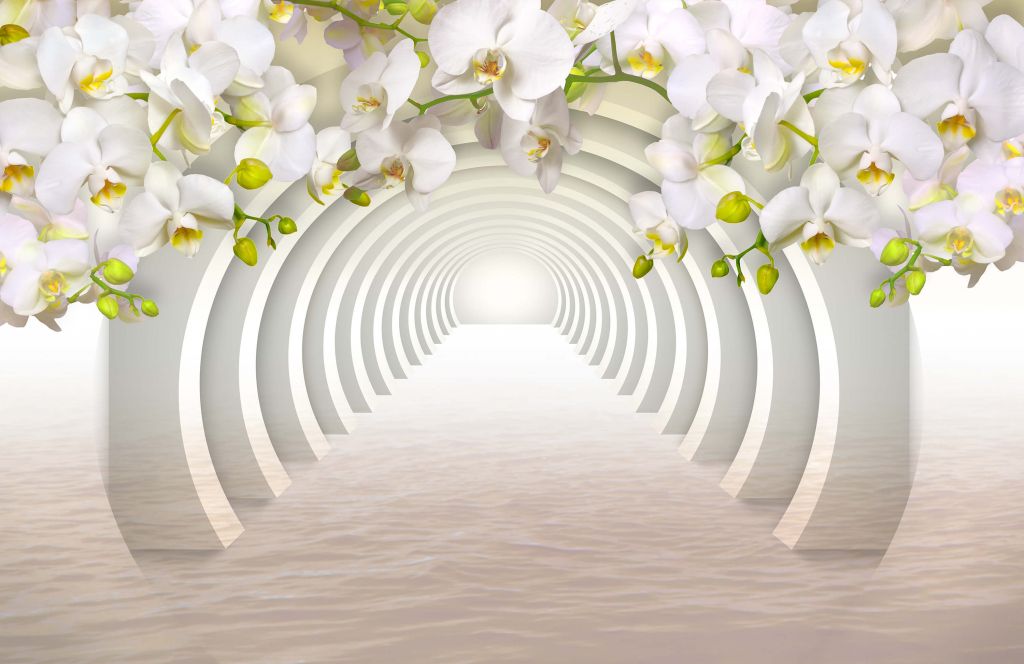 Tunnel med orkidéer