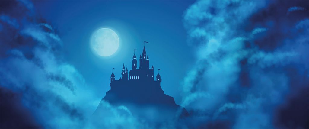Slott i månsken