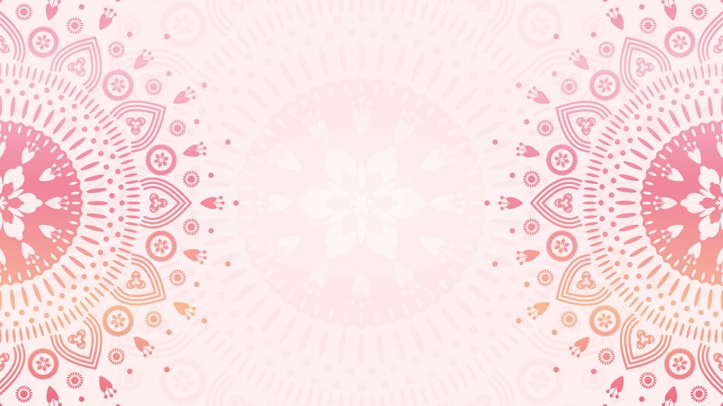 Mandalas med rosa blommor
