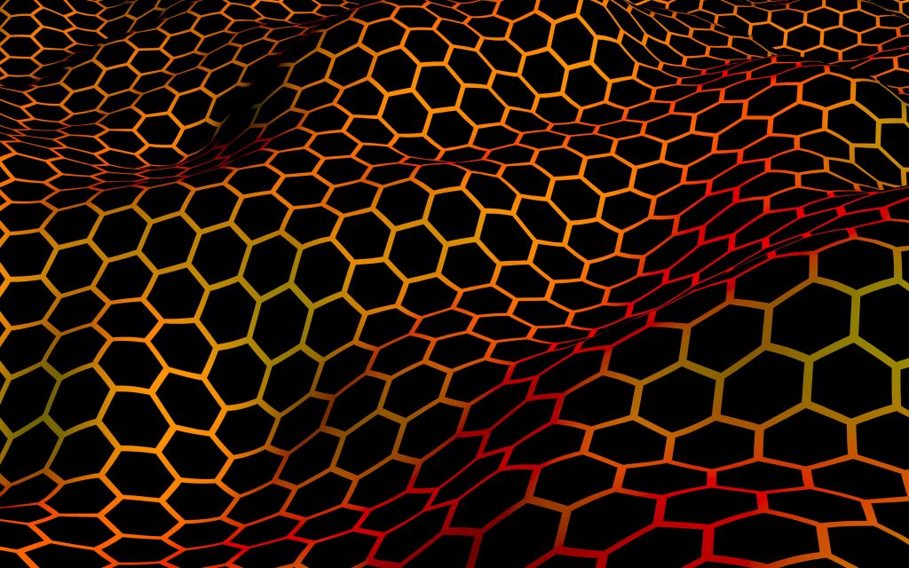Vågeffekt i form av en honeycomb
