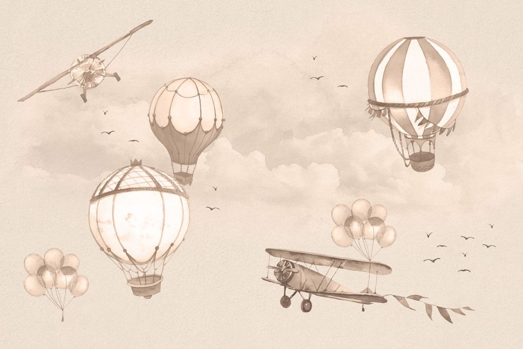 Sky Balloons i taupe