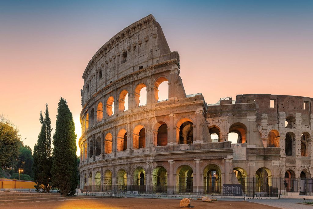 Colosseum i soluppgång