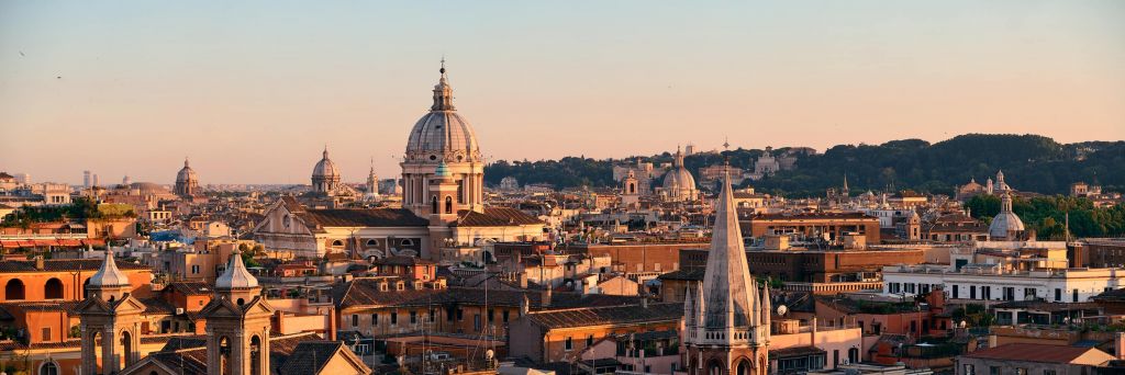Utsikt över Roms tak