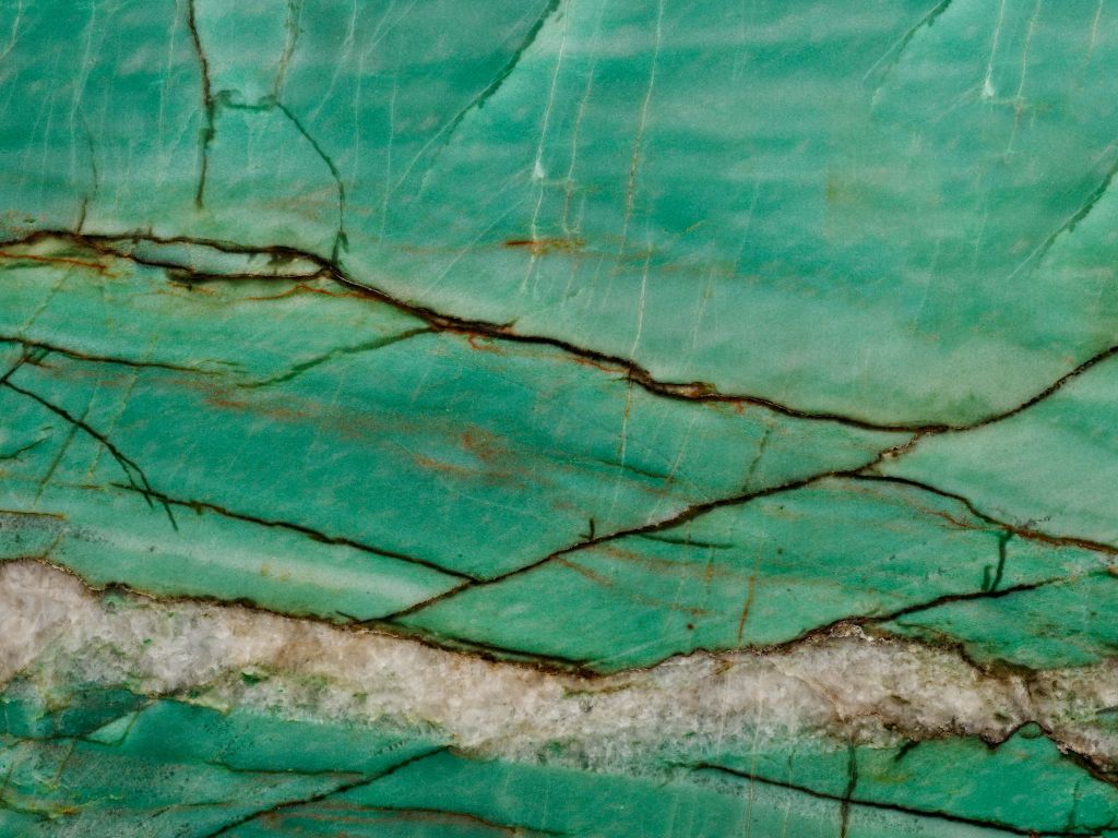 Närbild av grön marmor