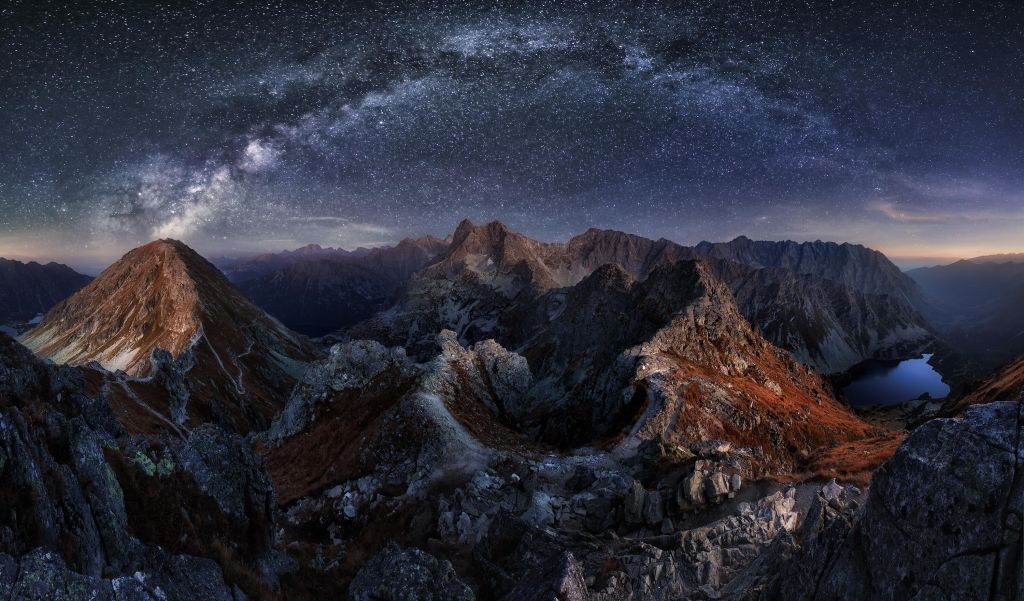 Vintergatan över Tatras
