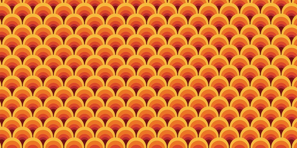 Farverige retro-figurer