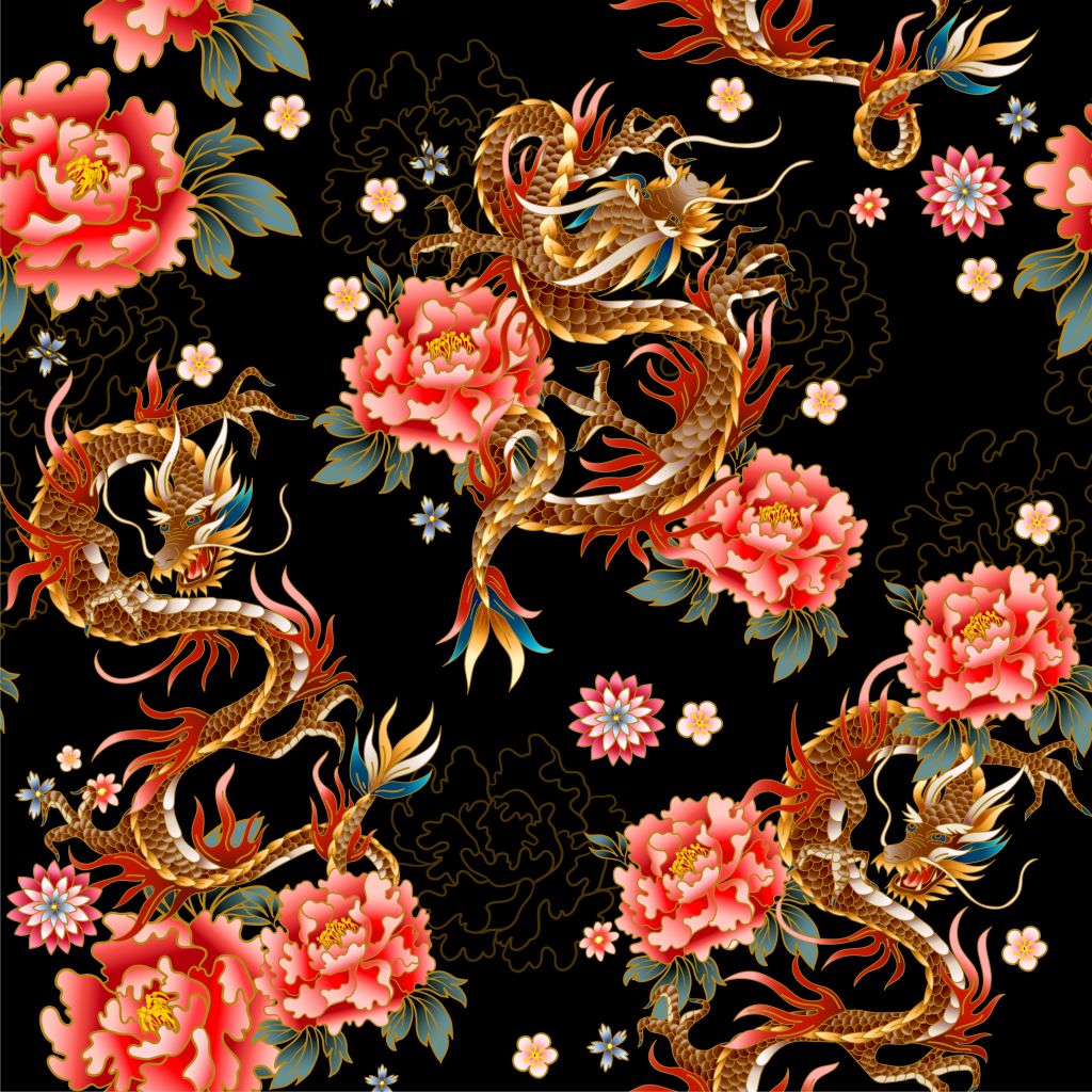 Traditionella kinesiska drakar