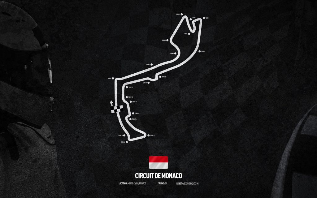 Formel 1 bana - Circuit de Monaco - Monaco