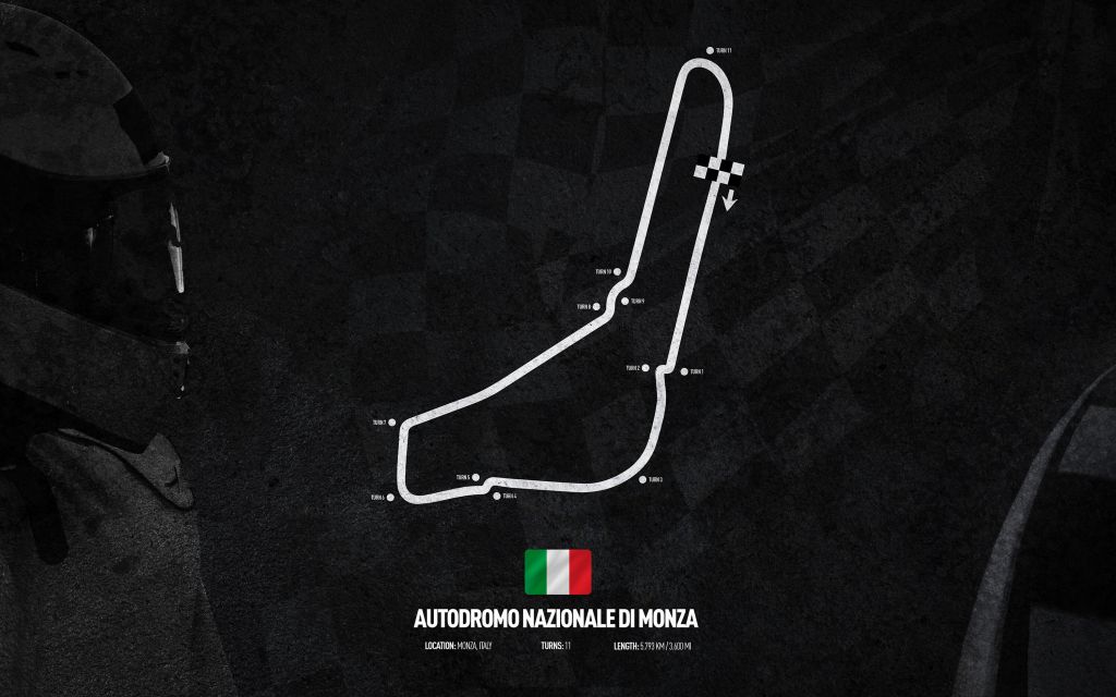 Formel 1 bana - Monza Circuit - Italien