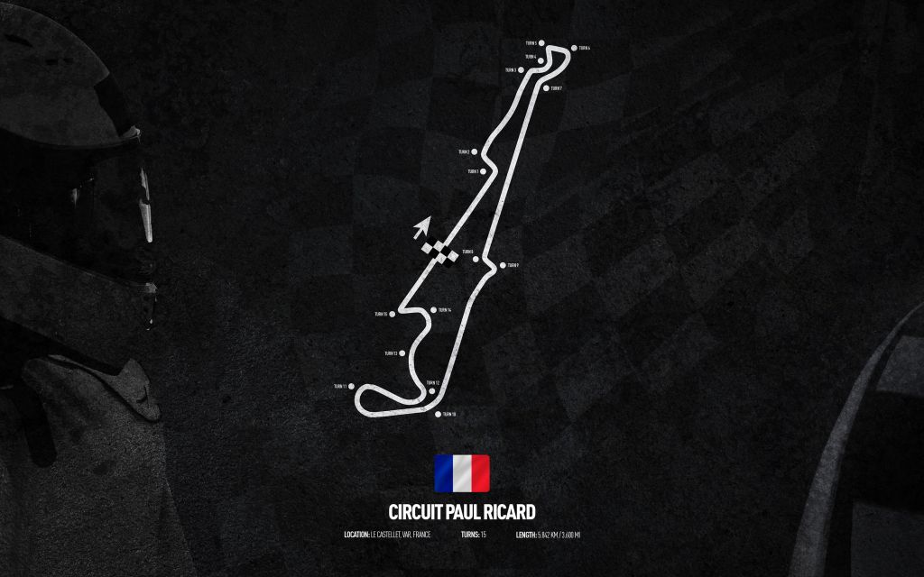 Formel 1 bana - Circuit Paul Ricard - Frankrike