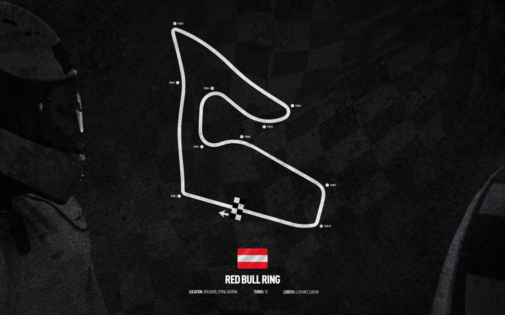 Formel 1 bana - Red Bull Ring - Österrike