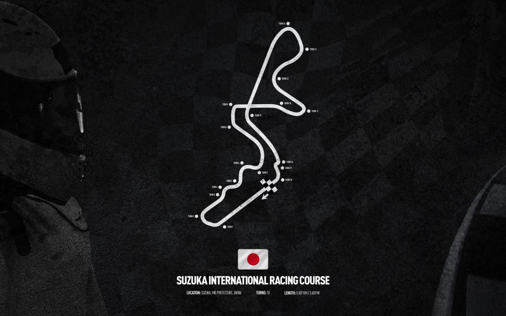Formel 1 bana - Suzuka Circuit - Japan