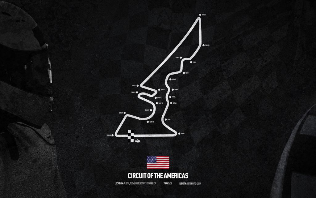Formel 1 bana - Circuit Of The Americas - USA