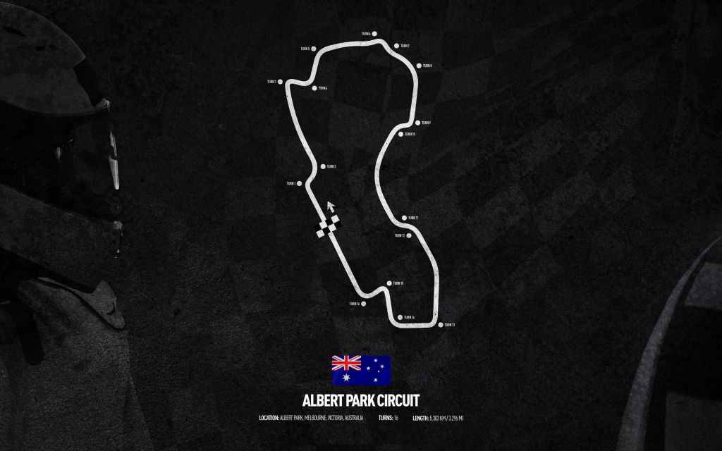 Formel 1 bana - Albert Park Circuit - Australien