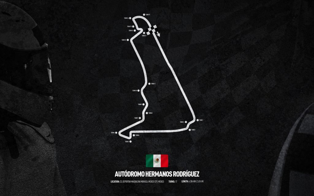 Formel 1 bana - Autodromo Hermanos - Mexiko