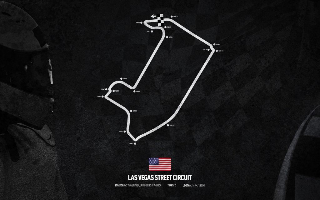 Formel 1 bana - Las Vegas Circuit - Amerika
