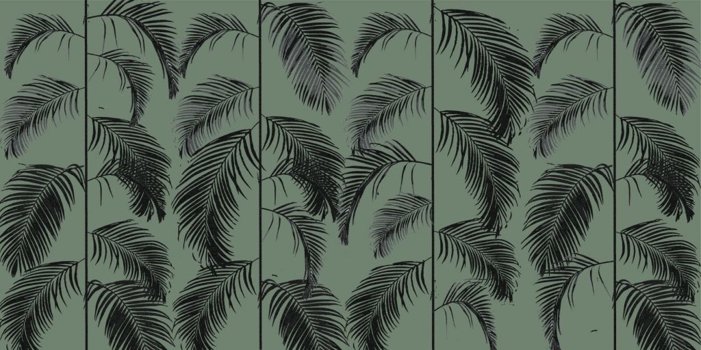 Palmblad grönt
