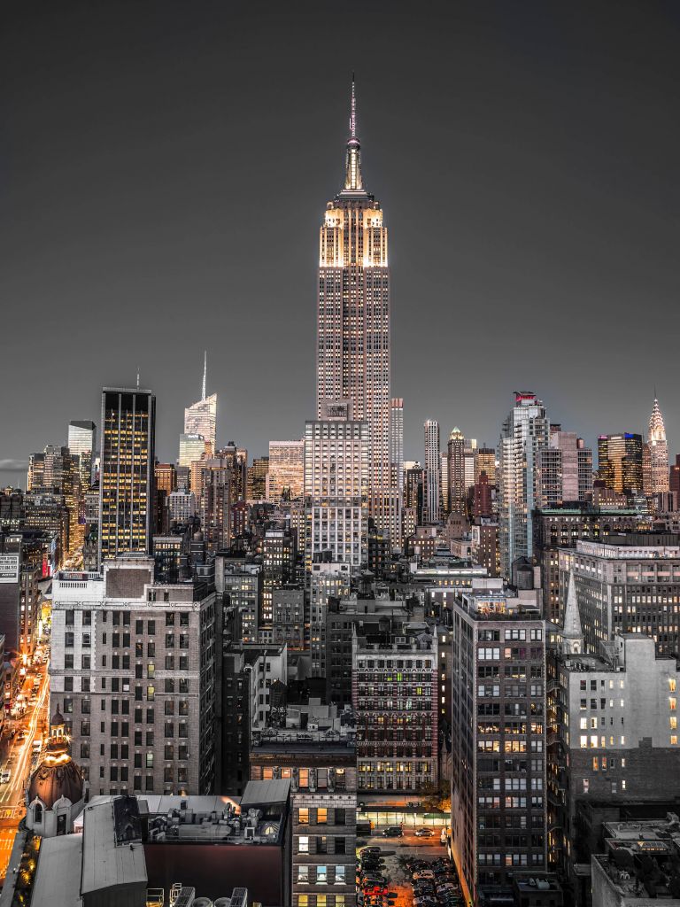 Empire State Building på kvällen